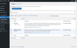 Page screenshot: Plugins ‹ Test site — WordPress
