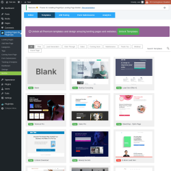 Page screenshot: Landing Pages By PluginOps → Blank Page
