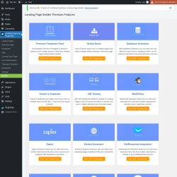 Page screenshot: Landing Pages By PluginOps → Go Pro