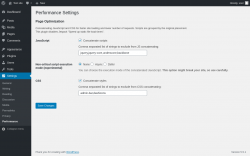 Page screenshot: Settings → Performance