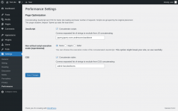 Page screenshot: Settings → Performance