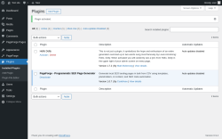 Page screenshot: Plugins &lsaquo; Test site &mdash; WordPress
