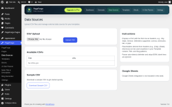 Page screenshot: PageForge &rarr; Data Sources