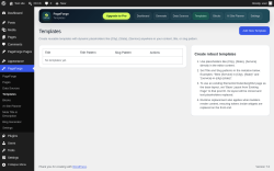 Page screenshot: PageForge &rarr; Templates