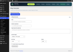 Page screenshot: PageForge &rarr; Blog Generator