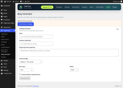 Page screenshot: PageForge &rarr; Blog Generator
