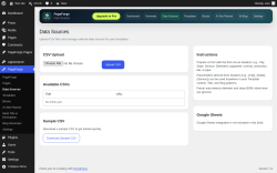Page screenshot: PageForge &rarr; Data Sources