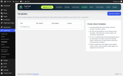 Page screenshot: PageForge &rarr; Templates