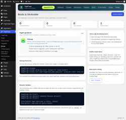Page screenshot: PageForge &rarr; Blocks
