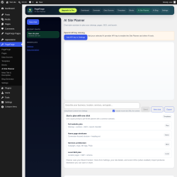 Page screenshot: PageForge &rarr; AI Site Planner