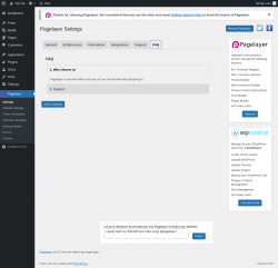 Page screenshot: Pagelayer &rarr; FAQ