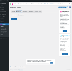 Page screenshot: Pagelayer &rarr; Enable Icons