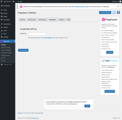 Page screenshot: Pagelayer &rarr; Integrations