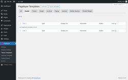Page screenshot: Pagelayer → Theme Templates → Header