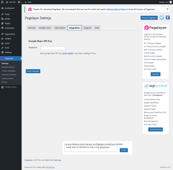 Page screenshot: Pagelayer → Integrations