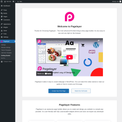 Page screenshot: Pagelayer → Getting Started