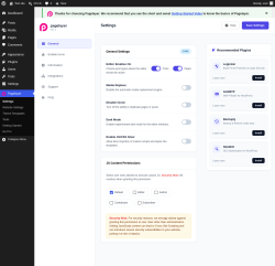 Page screenshot: Pagelayer