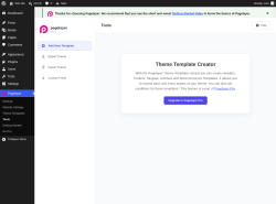 Page screenshot: Pagelayer &rarr; Tools