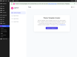 Page screenshot: Pagelayer &rarr; Tools