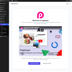 Page screenshot: Pagelayer &rarr; Getting Started