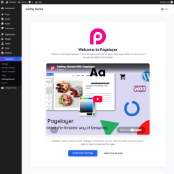 Page screenshot: Pagelayer &rarr; Getting Started