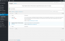 Page screenshot: Plugins ‹ Test site — WordPress