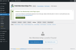 Page screenshot: Memberships → Settings