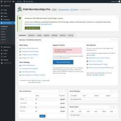 Page screenshot: Dashboard ‹ Test site — WordPress