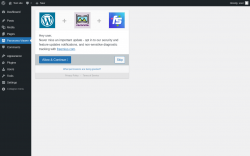 Page screenshot: ‹ Test site — WordPress