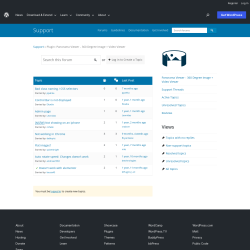 Page screenshot: Panorama Viewer → Support Forum