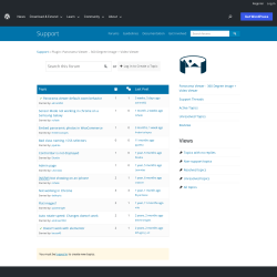 Page screenshot: Panorama Viewer → Support Forum