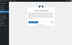 Page screenshot: ‹ Test site — WordPress