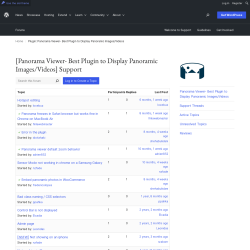 Page screenshot: Panorama Viewer → Support Forum