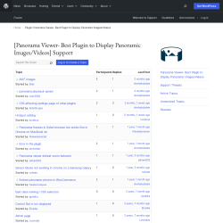 Page screenshot: Panorama Viewer → Support Forum
