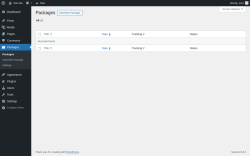 Page screenshot: Packages