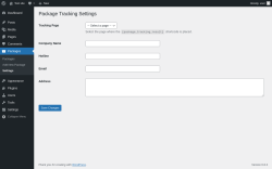 Page screenshot: Packages &rarr; Settings