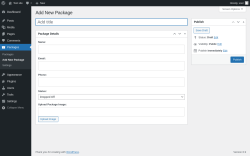Page screenshot: Packages &rarr; Add New Package