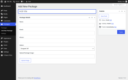 Page screenshot: Packages &rarr; Add New Package