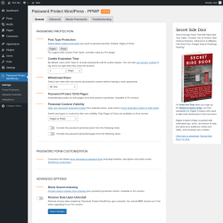 Page screenshot: Password Protect WordPress