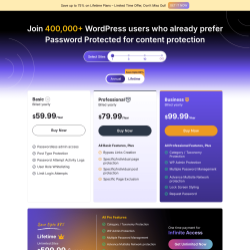Page screenshot: Password Protected →  Get Pro Now