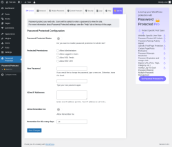 Page screenshot: Password Protected