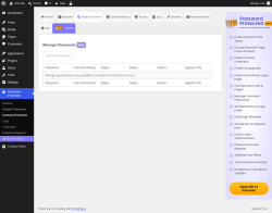 Page screenshot: Password Protected &rarr; Multiple Passwords