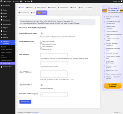 Page screenshot: Password Protected