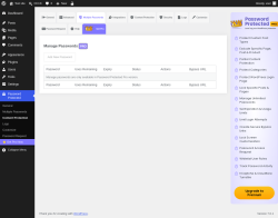 Page screenshot: Password Protected &rarr; Multiple Passwords