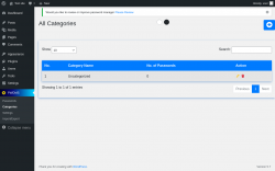 Page screenshot: PWDMS &rarr; Categories