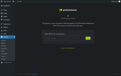 Page screenshot: Security &lsaquo; Test site &mdash; WordPress