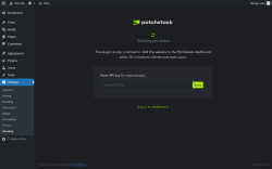 Page screenshot: Settings &rarr; Security
