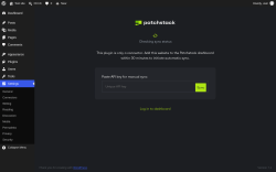 Page screenshot: Security &lsaquo; Test site &mdash; WordPress