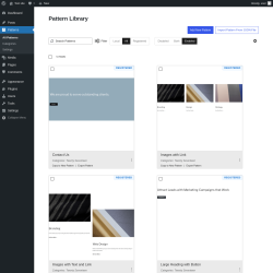 Page screenshot: Patterns
