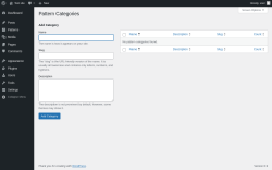 Page screenshot: Patterns &rarr; Categories